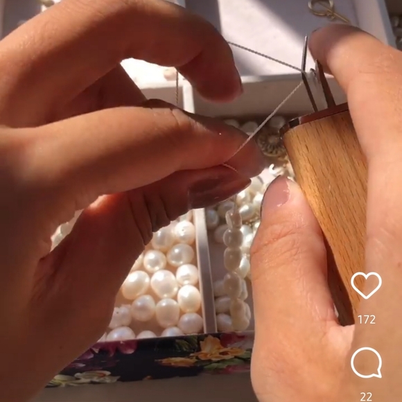 Handmade Real Pearl Initial Necklace – Unique and Personalized Elegance - Picture 8 of 8